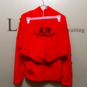 NWOT fleece short pajamas with hoodie